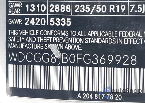 2015 Mercedes-Benz Glk 350 4Matic z USA, uszkodzony, nr VIN WDCGG8JB0FG369928